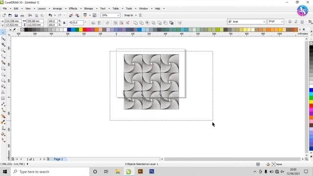 Membuat NIRMANA 2D (GARIS) Menggunakan CorelDRAW | CorelDRAW Indonesia смотреть онлайн
