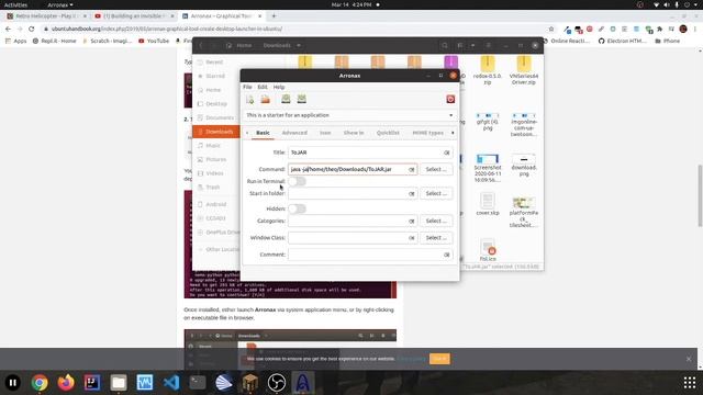Ubuntu - How to run exe and JAR files outside of the terminal (make a desktop shortcut) смотреть онлайн