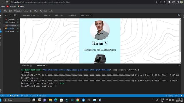 ccbp | React JS | Congrats Card | Coding Practice 2 смотреть онлайн