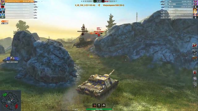 СУ-122-44 - 3874 УРОНА - 6 ФРАГОВ - МАСТЕР - GamePlay - Wot Blitz смотреть онлайн