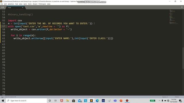 CSV FILE HANDLING WITH PYTHON | SYNTAX AND EXPLANATION смотреть онлайн