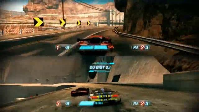 Split Second Velocity 2 Player Test- Razz vs Hiddel смотреть онлайн