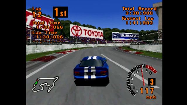 Gran Turismo 1 Arcade Race As Dodge Viper GTS '96 At Grand Valley #1 смотреть онлайн