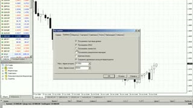 настройка терминала MT4