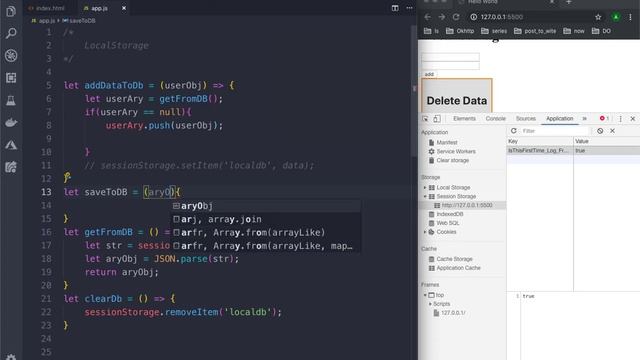 45 Session Storage смотреть онлайн