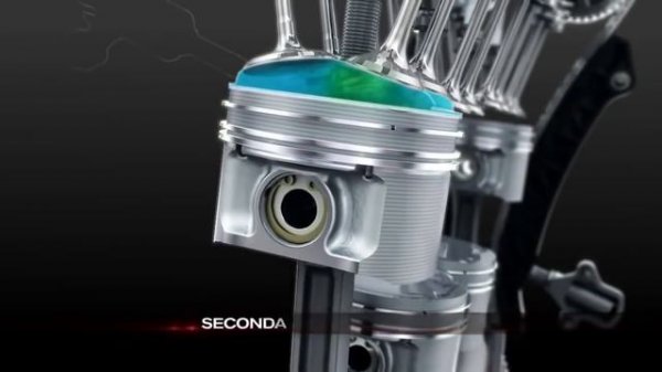 Работа двс в разрезе 3D