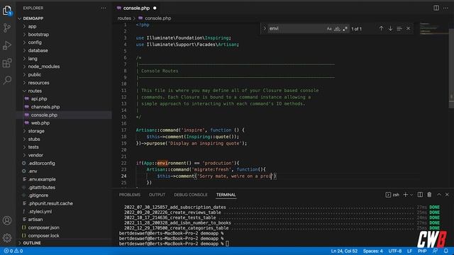 How to prevent migrate:fresh on production servers | Laravel | Tutorial | Quick Win Wednesday #QWW смотреть онлайн