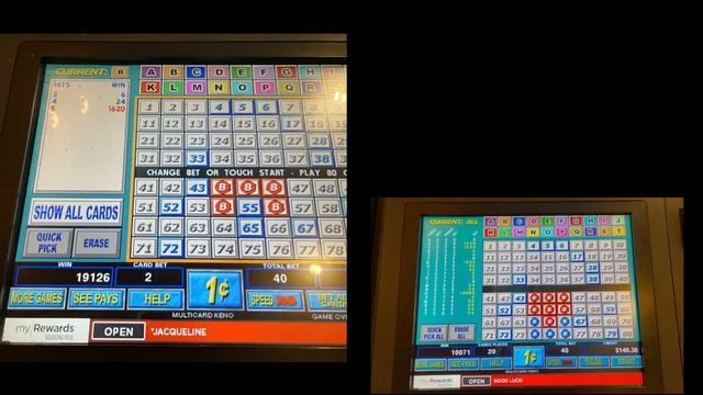 Not Impossible to Hit 8 out of 8 Spots in Multi Card Keno Machine смотреть онлайн