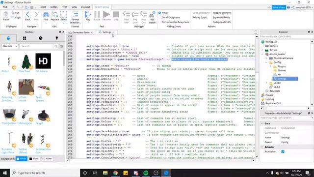 Adonis Admin: How To Give Tools | Roblox