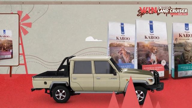 Win a Land Cruiser with Montego Karoo Pet Food смотреть онлайн