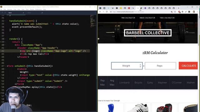 Coding the Coolest One Rep Calculator WebApp - Part 3 with React.JS смотреть онлайн