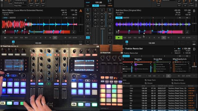Techno Set using Traktor Pro 3, Kontrol S5, and Kontrol F1 смотреть онлайн