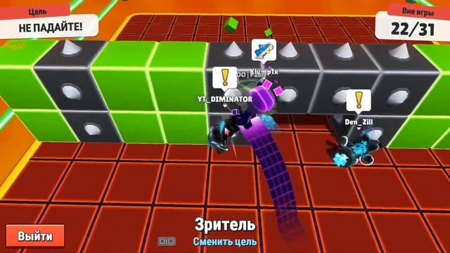 Играем на карте Block Dash Legendary с подписчиками в Stumble Guys смотреть онлайн