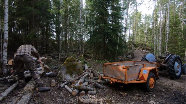 First Logs to the Build Site | 4.0 | - One Man Traditional Log Cabin series full version смотреть онлайн