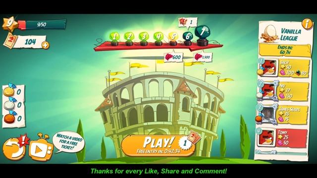 Angry Birds 2 Daily challenge Play With Birds смотреть онлайн