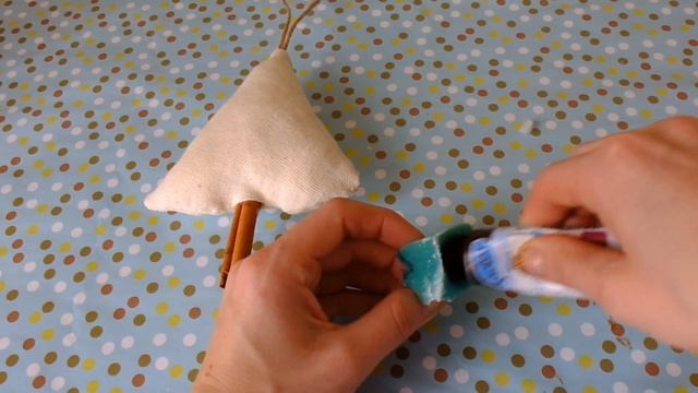 Новогодняя елочка - подвеска в эко стиле/текстильная елочка/Christmas Ornaments смотреть онлайн