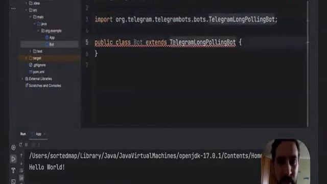 Создание простого Telegram бота на Java часть 2 смотреть онлайн