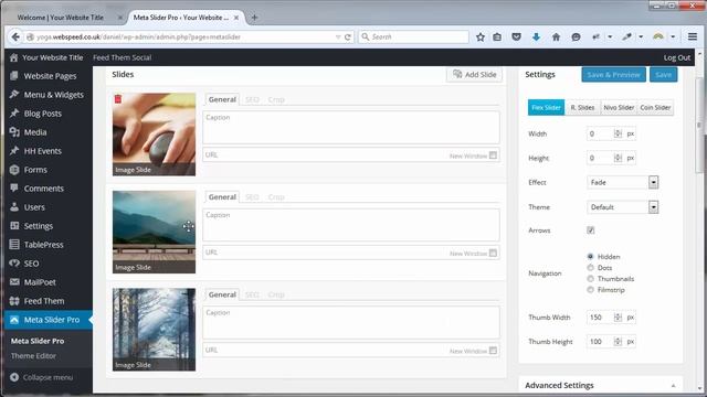 Editing your Website Slider (Meta Slider) смотреть онлайн