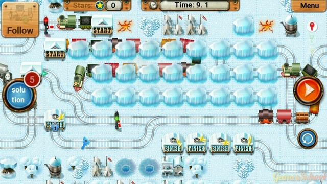 Rail Maze 2 Hard Gameplay - Train Puzzle Game - Android Gameplay #2177 смотреть онлайн