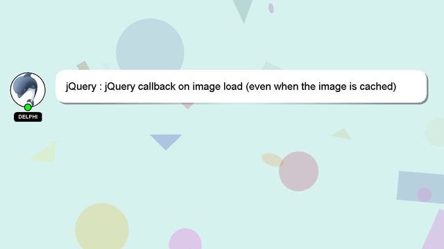 jQuery : jQuery callback on image load (even when the image is cached) смотреть онлайн