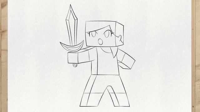 How to draw ALEX (Minecraft) very easy step by step смотреть онлайн