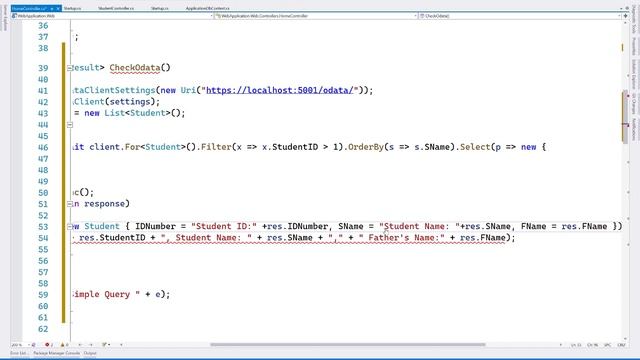 How to Consume OData API in Web Application Project смотреть онлайн