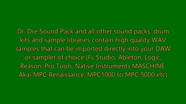 Dr. Dre Sound Pack (free download) смотреть онлайн