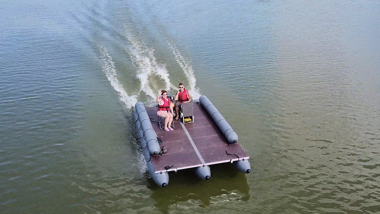 Надувной тримаран Мастеркат Т60-50-260. Сборка. смотреть онлайн