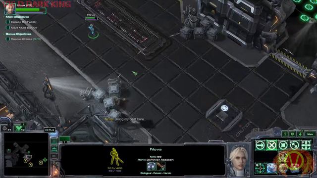 Let's Play Starcraft 2 Nova Covert Ops Part 1 (The Escape) [Brutal] смотреть онлайн