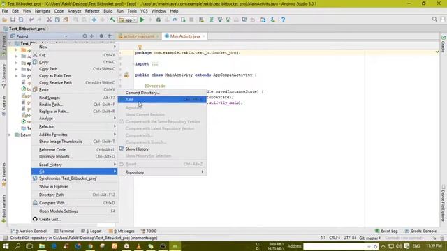 Upload to bitbucket from Android Studio смотреть онлайн