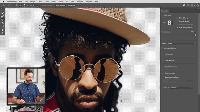 How to Use the Select and Mask Workspace in Photoshop смотреть онлайн