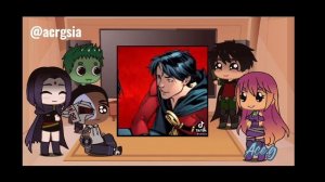 || Teen Titans react to the batfam 1/2 || description || Ace.g
