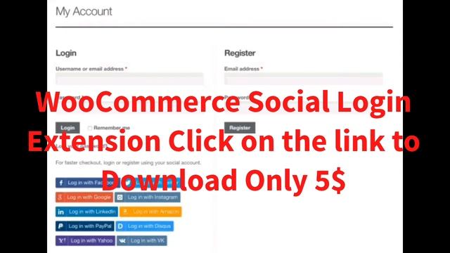 WooCommerce Social Login 2.6.2 Extension смотреть онлайн