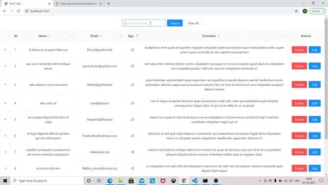 Implement Advanced Data Table in React JS смотреть онлайн