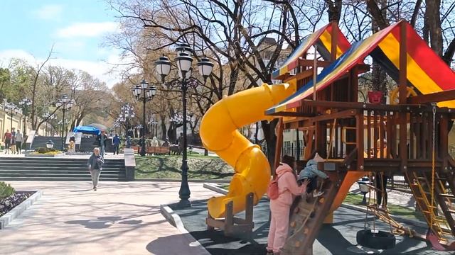 Кисловодск. Обновлённый проспект Ленина (57-я прогулка) смотреть онлайн