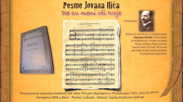 Jovan Ilic: Da su meni oci tvoje - Zivan Milic смотреть онлайн