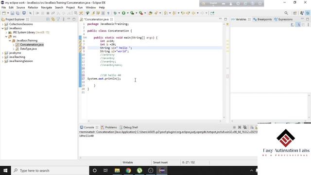 Concatenations in Java || Class 2 смотреть онлайн