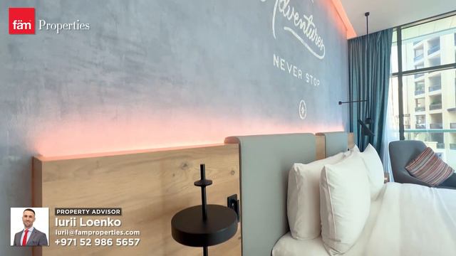 Stunning Studio Apartment in Seven Palm Residence, Palm Jumeirah - Dubai смотреть онлайн