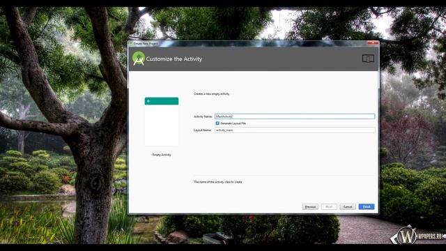 Структура проекта Android Studio. Запуск первого приложения. смотреть онлайн