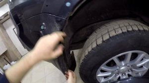 Снимаем задний бампер Mitsubishi Pajero Sport 2008-2016 год