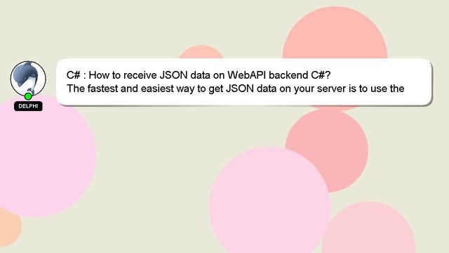 C# : How to receive JSON data on WebAPI backend C#? смотреть онлайн