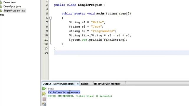 Java Tutorial for Beginners - String Concatenation in Java смотреть онлайн