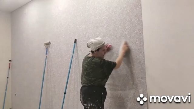 Поклейка обоев в кухне, Арбат , дом 1913 года смотреть онлайн