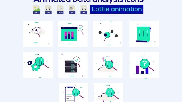 Data Analysis Animated Icon Pack смотреть онлайн