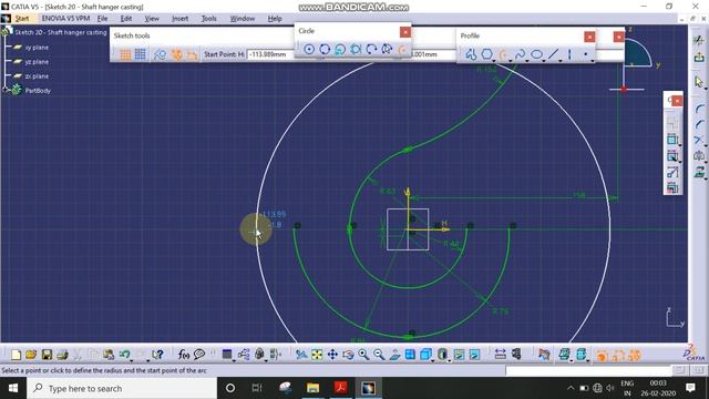 CATIA Sketcher Exercise - Sketch 20 Part 1 смотреть онлайн