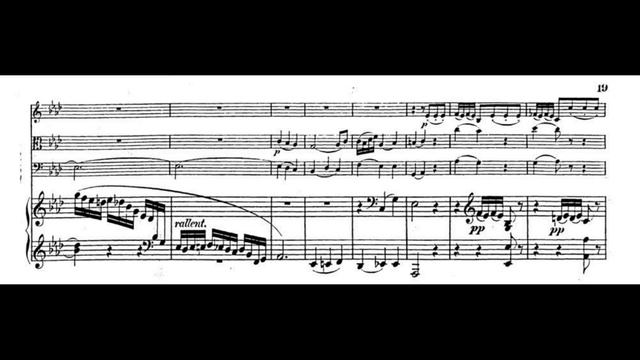 F. Mendelssohn - PIANO QUARTET NO. 1 in C Minor, Op. 1 (With Score) смотреть онлайн