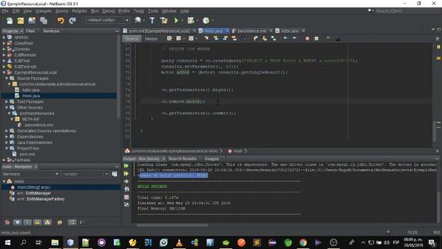 Crud JPA: Delete con metodo Remove de EntityManager (parte 11) смотреть онлайн