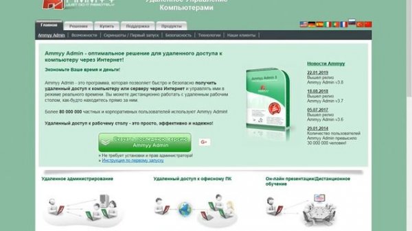 скачивание и установка программы ammyy admin
