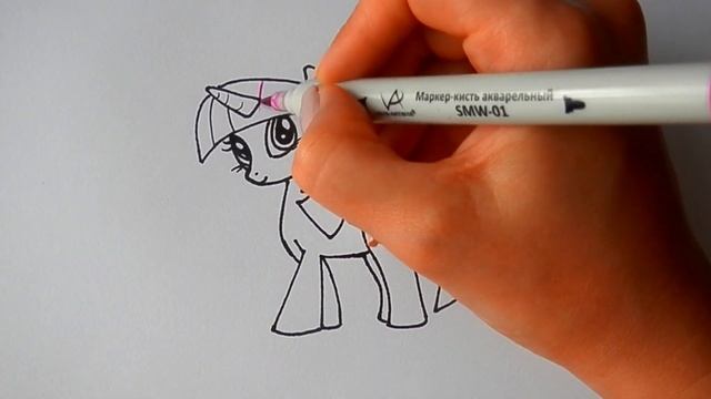 Как нарисовать ПОНИ ИСКОРКУ, Рисуем Просто/834/How to draw a SPARKLE PONY смотреть онлайн