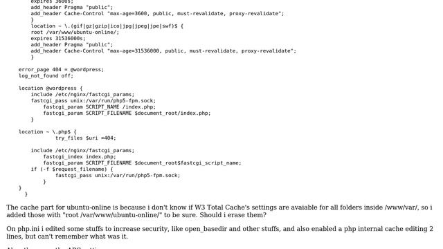 MySQL, php-fpm, APC, Varnish and Nginx optimization for WordPress/W3 Total Cache? смотреть онлайн